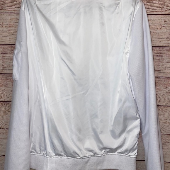 WHITE Guess Y2K Unisex Track Zip up Jacket Size Medium - Picture 4 of 10